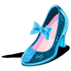 Glass Slipper With Reflection PNG 60