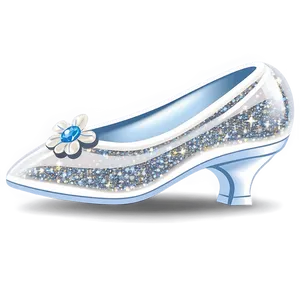 Glass Slipper With Sparkles PNG Sxx84 PNG
