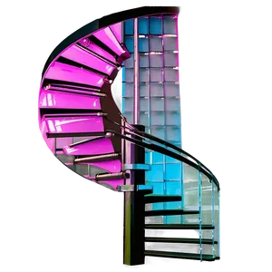 Glass Spiral Staircase Png Ydj11 PNG image