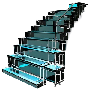 Glass Staircase Png 06122024 PNG image