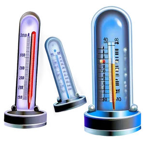 Glass Thermometer PNG 17