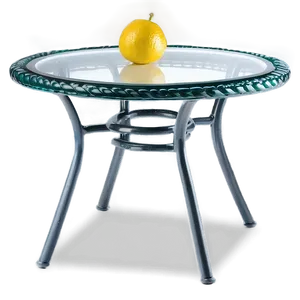 Glass Top Outdoor Table PNG 06282024