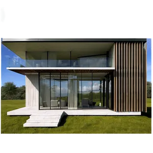 Glass-walled Modern House Designs Png 25 PNG image