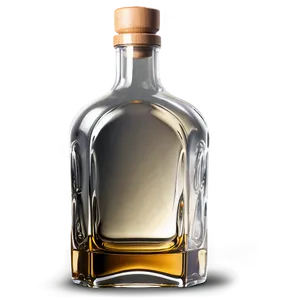 Glass Whiskey Bottle Png 2 PNG image