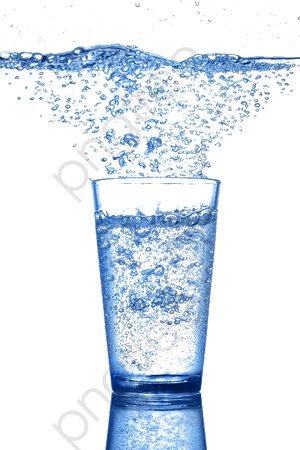 Glassof Waterwith Bubbles PNG image