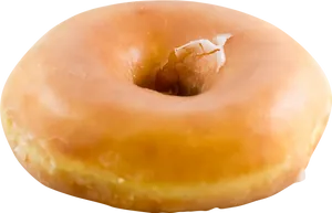 Glazed Donut Black Background PNG image