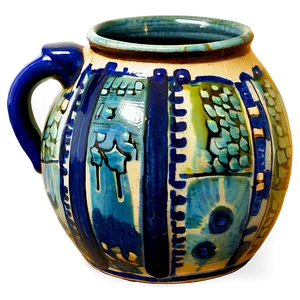 Glazed Pottery Jug PNG Ufw
