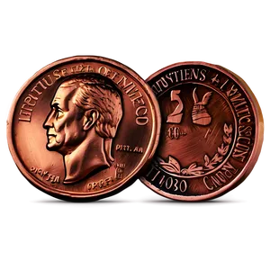 Gleaming Copper Pennies Png Okj PNG image