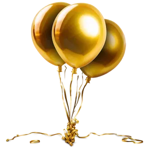 Gleaming Gold Balloons Png 74 PNG image
