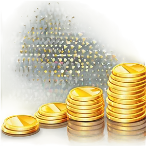 Gleaming Gold Coins Pile Png 06272024 PNG image