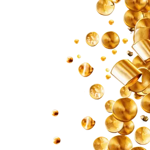Gleaming Gold Confetti Png 8 PNG image