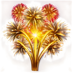 Gleaming Gold Fireworks PNG Jcb PNG