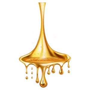 Gleaming Gold Glitter Drip PNG 10 PNG