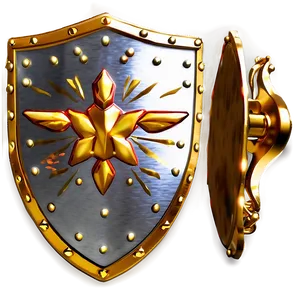 Gleaming Gold Shield Png 43 PNG image