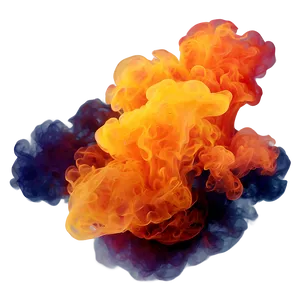 Gleaming Orange Smoke Fantasy PNG 06262024
