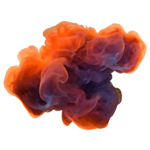Gleaming Orange Smoke Fantasy PNG 48