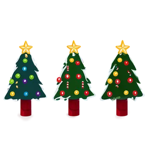 Gleeful Cute Christmas Tree PNG Kly PNG