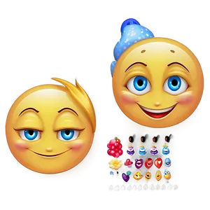 Gleeful Emoji Expression PNG 27