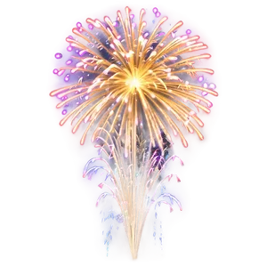 Gleeful Gold Fireworks PNG 06292024