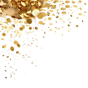 Glimmering Gold Confetti Png 61 PNG image