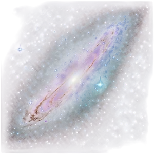Glistening Galaxy Stars PNG 20