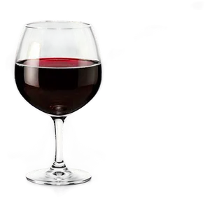 Glistening Red Wine Glass PNG Fme13