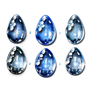 Glistening Water Droplets Effect PNG Blr