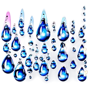 Glistening Water Droplets Effect PNG Qym