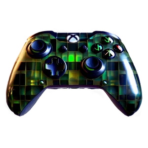 Glitch Art Xbox Controller PNG 05252024