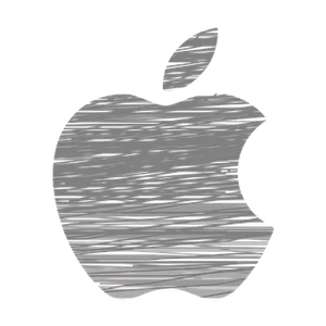 Glitched Apple Logo