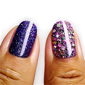 Glitter Acrylic Nails Looks PNG Pae86 PNG
