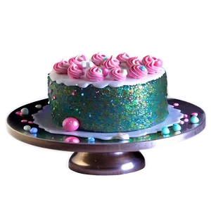Glitter Cake Party PNG Bkt93 PNG