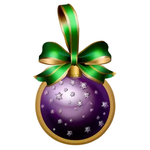 Glitter Christmas Ornaments PNG Ukm