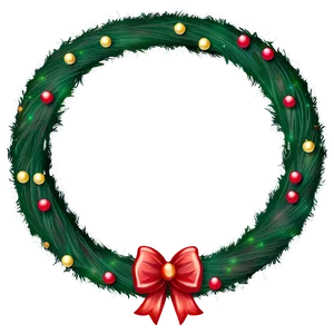 Glitter Christmas Wreath Png 97 PNG image
