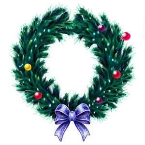 Glitter Christmas Wreath Png Wlp18 PNG image
