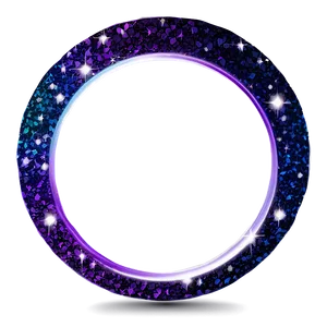 Glitter Circle Frame PNG 55