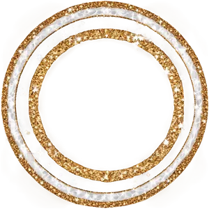 Glitter Circle Frame PNG Jeq5 PNG