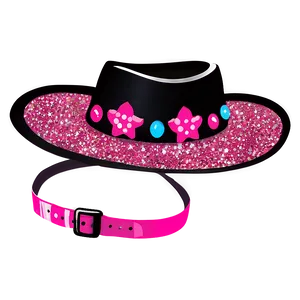 Glitter Cowgirl Hat Png 06132024 PNG image