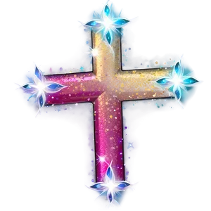 Glitter Cross PNG Bbi