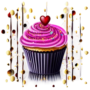 Glitter Cupcake PNG 5 PNG