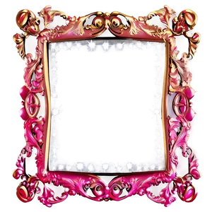 Glitter Cute Frame PNG Hwp PNG