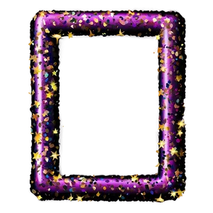 Glitter Effect Photo Border PNG Hrc PNG