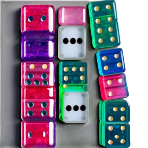 Glitter Filled Acrylic Dominoes PNG 06122024 PNG