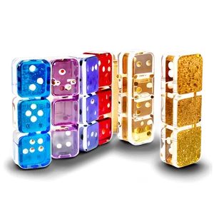 Glitter Filled Acrylic Dominoes PNG 57 PNG