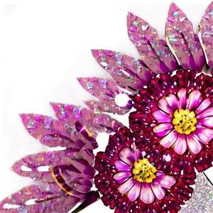 Glitter Flower Blossom PNG Krl