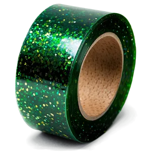 Glitter Green Tape PNG 06282024