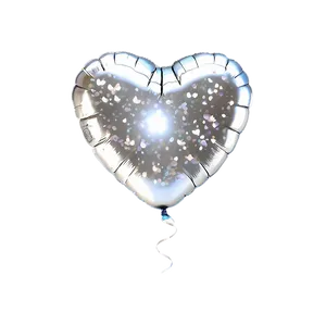 Glitter Heart Balloon Png 06212024 PNG image