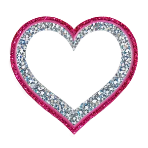 Glitter Heart Border Png 90 PNG image