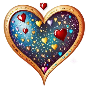 Glitter Heart Clipart Artwork PNG 05252024