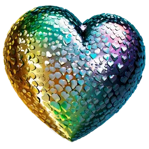 Glitter Heart Clipart Png 06132024 PNG image